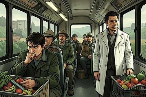 Angel’s medical emergency and hospitalization from "East of the Mountains". Angel’s medical emergency becomes a test of whether Ben Givens can still act as a physician when he has set out expecting to die.