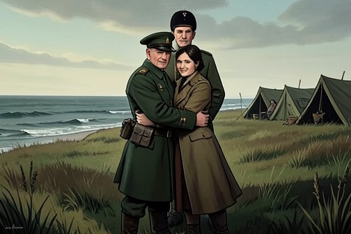 Ben and Rachel's marriage in Livorno from "East of the Mountains". Ben Givens and Rachel Lake married in Livorno during the final phase of the war in Italy, turning a reunion during her brief leave into a lasting bond.