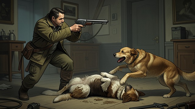 A Deadly Encounter from "East of the Mountains". A Deadly Encounter The pack closes in William Harden's wolfhounds chase a coyote and encounter Ben's dogs.