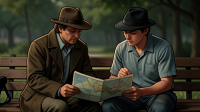 A Stranger on the Bus from "East of the Mountains". A Stranger on the Bus A shared journey Ben meets Emilio among seasonal apple pickers traveling through the river country.