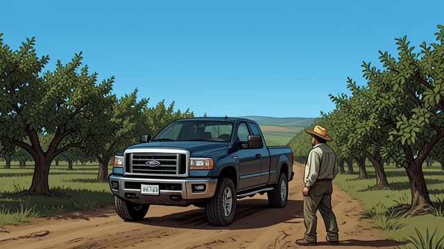 The Orchard Ride from "East of the Mountains". The Orchard Ride A rented truck Ben rents a pickup despite the clerk's suspicion and invites Emilio along.