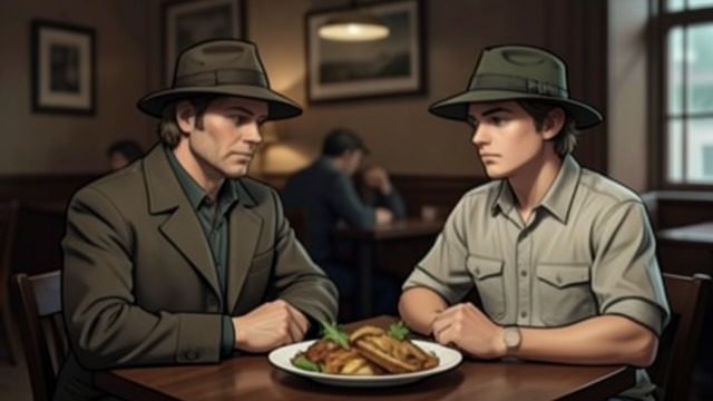 A Meal for Emilio from "East of the Mountains". A Meal for Emilio Hunger made visible Ben sees Emilio remain behind after the other workers leave with Angel.