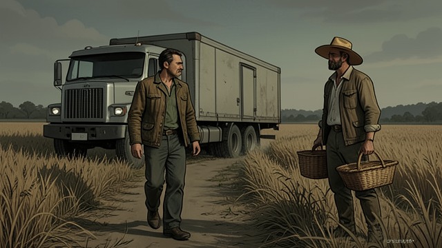 The Road to the Orchard from "East of the Mountains". The Road to the Orchard A deliberate search Ben reaches Wolfhound Orchard with Emilio and rents transportation despite illness and exhaustion.
