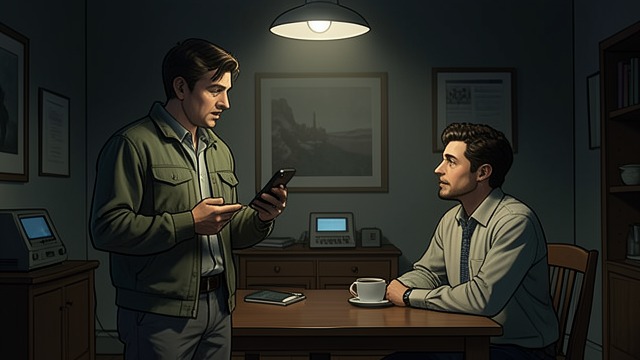 The Call from Quincy from "East of the Mountains". The Call from Quincy A conversation resumed Ben phones home but reaches Chris first.