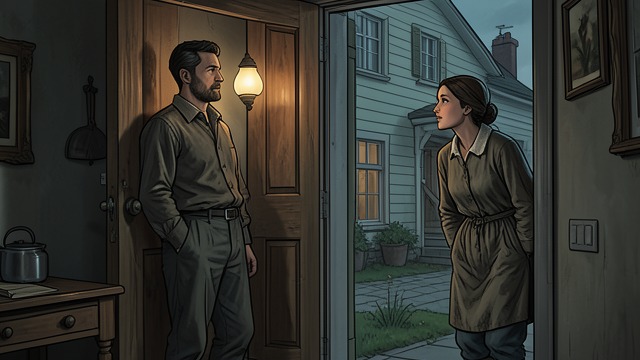 The Homecoming Call from "East of the Mountains". The Homecoming Call Back among familiar things Ben arrives home and finds the house as he left it, with the family details of his return still visible.