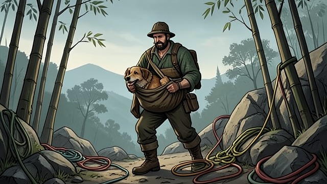 The Desert Crossing from "East of the Mountains". The Desert Crossing A hard departure Ben recognizes that the rain is approaching and that Rex needs treatment.