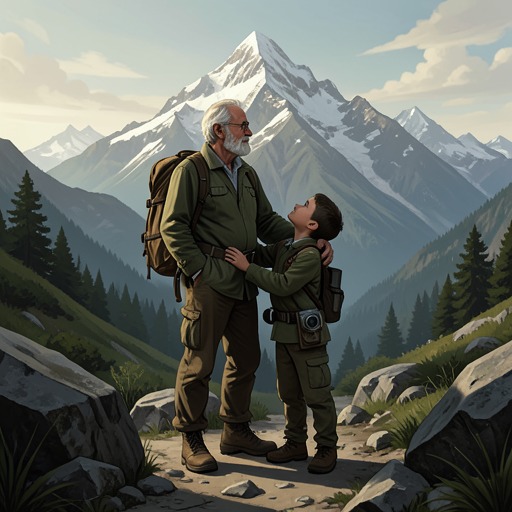 Ben and Chris's Climbing Bond from "East of the Mountains". Chris's confidence in Ben's strength becomes a living promise that helps pull his grandfather toward home.