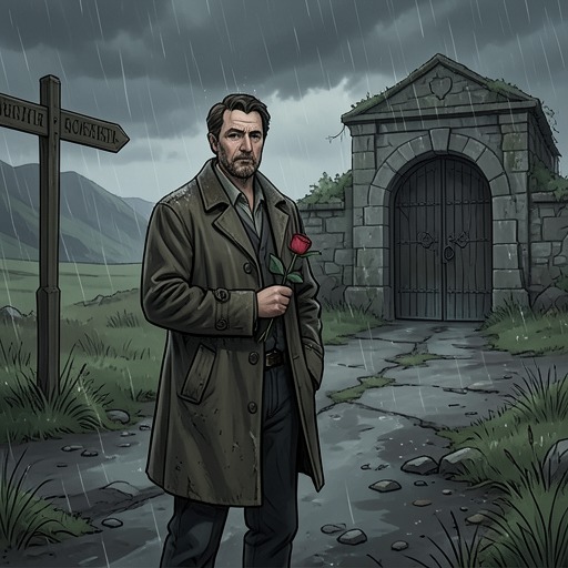 Rachel and Ben's Marriage from "East of the Mountains". The courtship, wartime separation, marriage, and shared promise of roses remain central to Ben's life after Rachel's death.