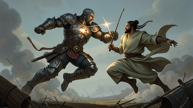 Ravana’s Defeat from "Ramayana". Ravana’s Defeat A prolonged contest The fighting costs lives on both sides, and Rávaṇ’s warriors inflict severe losses before Ráma faces the giant king…