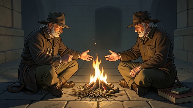 A Pact Before the Fire from "Ramayana". A Pact Before the Fire Trust made formal Ráma and Sugríva share their losses and swear alliance beside the fire.