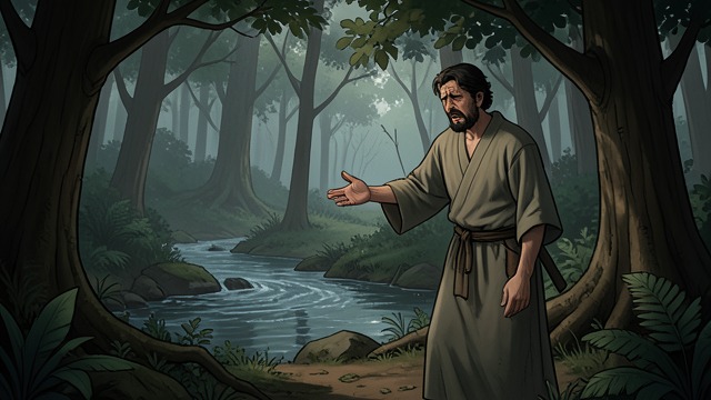 Grief at the Empty Hermitage from "Ramayana". Grief at the Empty Hermitage A loss without explanation Ráma finds the cottage empty and searches the surrounding wood.