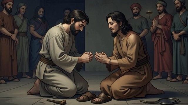 The Promise of Return from "Ramayana". The Promise of Return A symbolic bond Ráma gives Bharat his sandals when he cannot return to Ayodhyá.