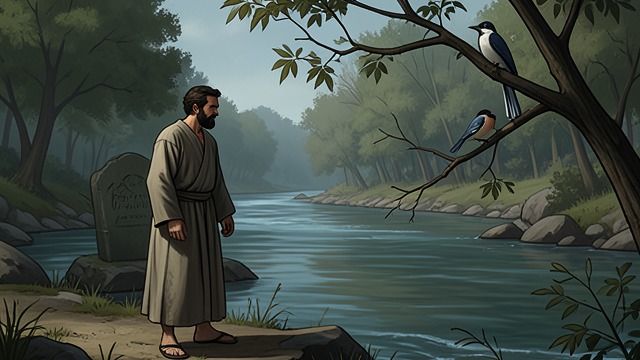 The First Śloka from "Ramayana". The First Śloka Grief at the river Válmíki sees a hunter kill one bird from a pair and speaks a curse against the act.