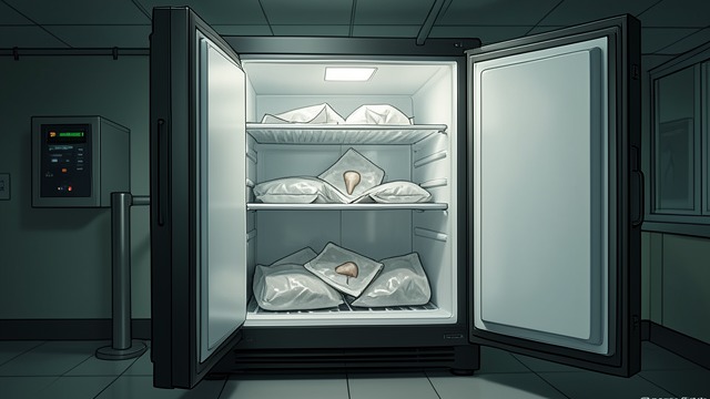 珍藏纪念品的冰柜,《骨骸遗产》中的场景。私人收藏 面具背后的家 贝拉斯特吉医生一尘不染的公寓,与其说像有人居住的家,不如说像一处精心维护的专业布景。暗藏的冰柜打破了这副假象:里面有十二个分别包好的包裹,标签上的日期都与谋杀案相对应。 其中一个包裹里装着一小块与霍安娜·马尔克斯有关的人体组织。