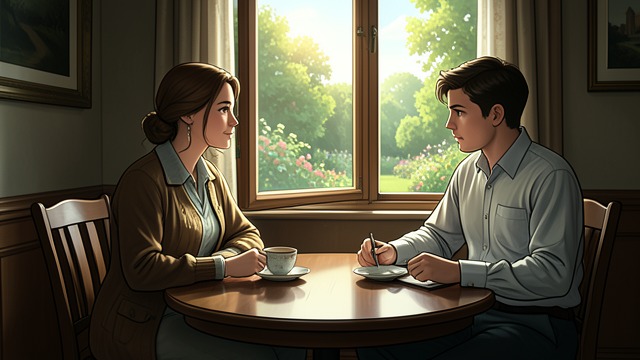 The Household Reopened from "The Sky Is Everywhere". The Household Reopened A difficult conversation Lennie returns to Gram after their fight and acknowledges that she has ignored other people’s needs.