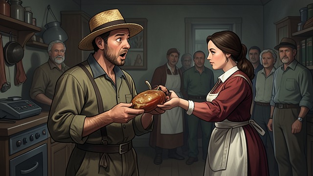 The Ham Invasion from "The Sky Is Everywhere". The Ham Invasion Care as abundance Neighbors bring food to the grieving family, especially ham. Uncle Big turns the surplus into a mission to feed the town.