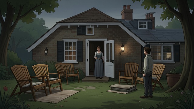 The House Emptied from "The Sky Is Everywhere". The House Emptied A strange transformation Gram’s ritual places furniture and possessions in the yard, making the family’s home visible as a collection of…