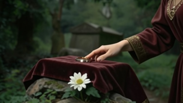 The Ring at the Grave from "The Sky Is Everywhere". The Ring at the Grave A hidden remnant At Bailey’s grave, Lennie finds an orange topaz ring in the memorial cabinet.