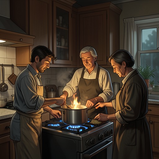 The Walker Family’s Summer from "The Sky Is Everywhere". This flow follows the household’s attempt to function after Bailey’s death, from stunned routines through shared rituals to renewed connection.