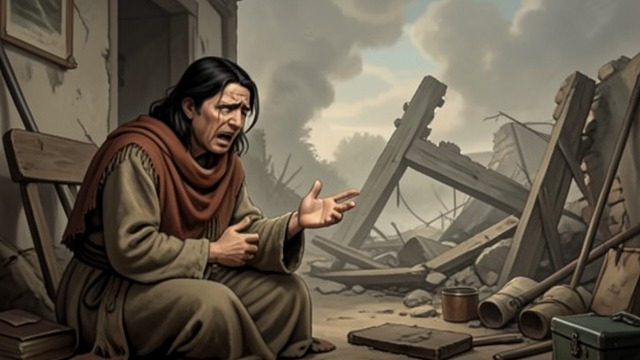The Wife's Challenge from "Book of Job". The Wife's Challenge Despair at Home Job's wife urges him to curse God and die, giving voice to the extremity of their shared disaster.