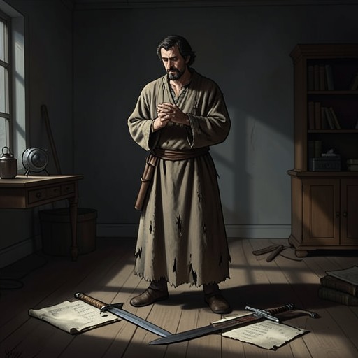 The Limits of Retaliation from "Book of Job". This thread follows the moral tensions between Job's desire for justice, his refusal to falsify his record, and his final mercy toward those who injured him.