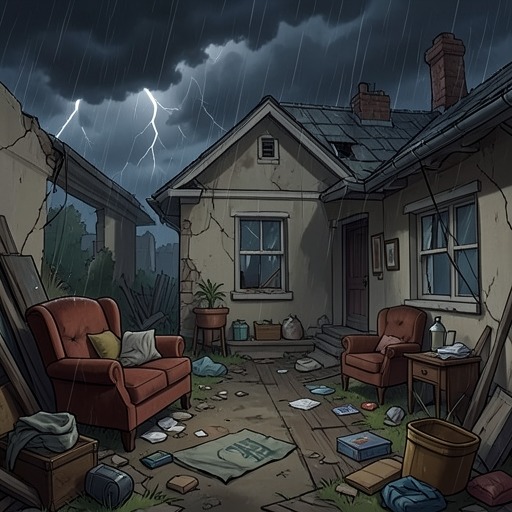 The Loss of Job's Household from "Book of Job". This thread traces the destruction of Job's family and material security, then distinguishes the return of prosperity from the irreversible history of loss.