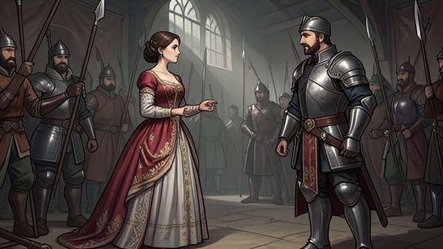 A Noble Foster-Daughter from "Undine". A Public Identity The Lady in the Gallery Bertalda is known as the foster-daughter of a powerful duke and appears at the tournament in splendid dress.