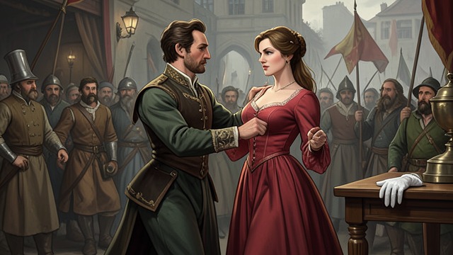 Bertalda’s Challenge from "Undine". A Tournament Attraction The City Festival At a tournament in an Unnamed Imperial Free City, Sir Huldbrand notices Bertalda among the spectators.