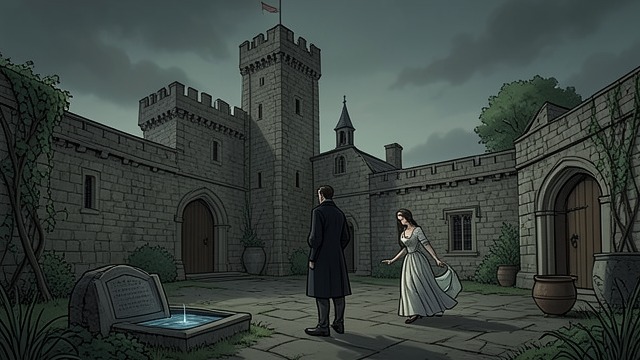 The Final Household Broken from "Undine". A Castle Without Its Lord Mourning and Return Sir Huldbrand dies at Ringstetten Castle, and the fisherman later insists that Bertalda leave with him.