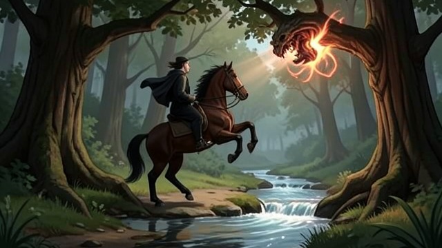 The Forest’s Warnings from "Undine". A Pleasant Beginning Turns Strange Losing the Familiar World Sir Huldbrand rides into the Haunted Forest expecting an easy passage.