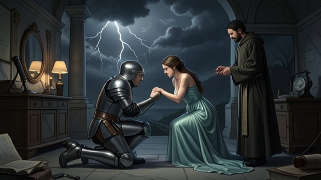 A Husband by Choice from "Undine". The Knight Marries Undine A Sudden Commitment The flooded peninsula traps Sir Huldbrand at the fisherman’s home.