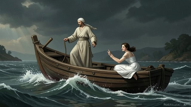 The Danube Pursuit from "Undine". Power in the River Escalating Harassment Kuhleborn agitates the travelers’ boat with contrary winds, waves, and frightening visions.