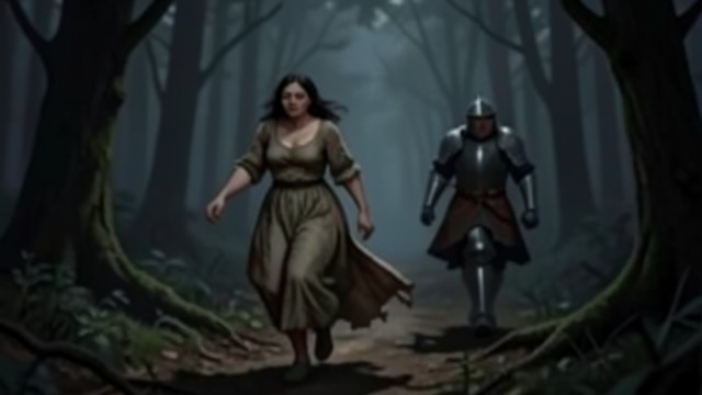 The Black Valley Trial from "Undine". A Return Attempt Leaving in Shame After Undine seals the fountain and Sir Huldbrand supports his wife, Bertalda feels diminished and leaves the castle.