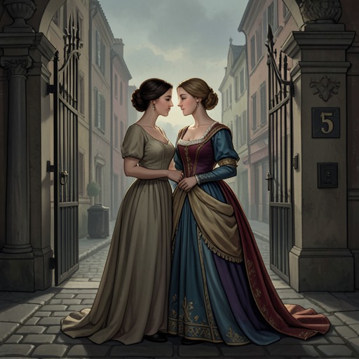 Undine and Bertalda’s Sisterly Bond from "Undine". This flow traces the women’s affection from mysterious attraction through painful conflict and rescue to Undine’s final, unreturned gestures of care.