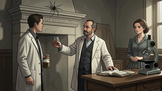 The Wandering Spider from "Dingo". A Specimen Escapes Sudden Alarm A Gasteracantha appears on the dining-room cornice, and Legrel immediately organizes a careful capture.