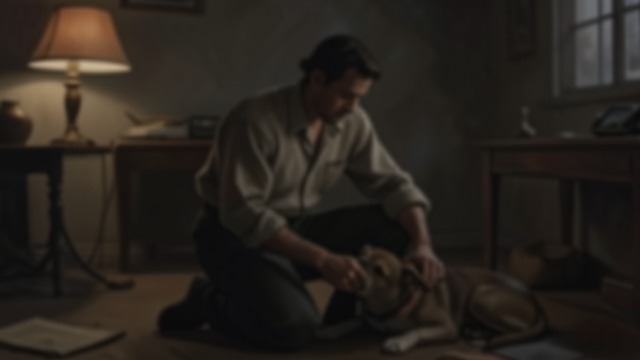 A Final Farewell from "Dingo". Grief at the Bedside The Last Gesture Dingo gathers his failing strength to raise his paws toward the narrator, then collapses with his head on the narrator’s…
