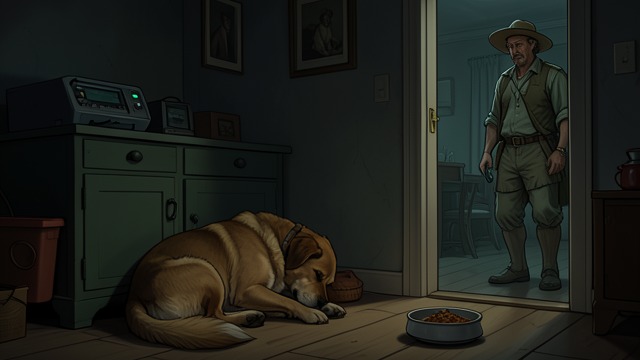 Confinement in Paris from "Dingo". A Life Restricted Watchful Walks The narrator keeps Dingo at home and permits only brief, closely supervised outings after the dog’s attack in self-defense.