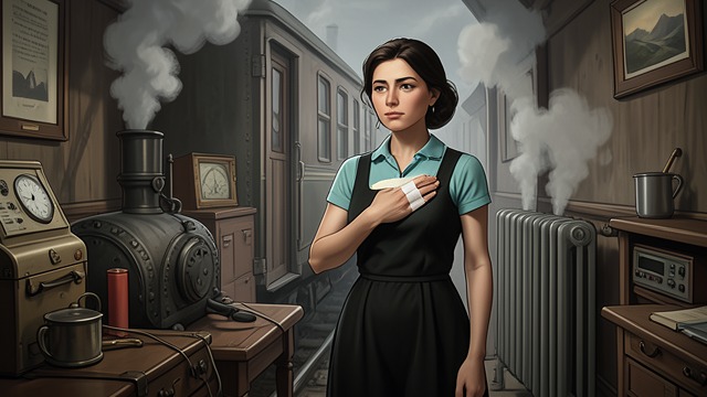 The Cough and the Dressing from "Dingo". Illness Made Visible Physical Decline The narrator notices Lina’s persistent cough, iodized dressing, thin wrists, and signs of serious illness.