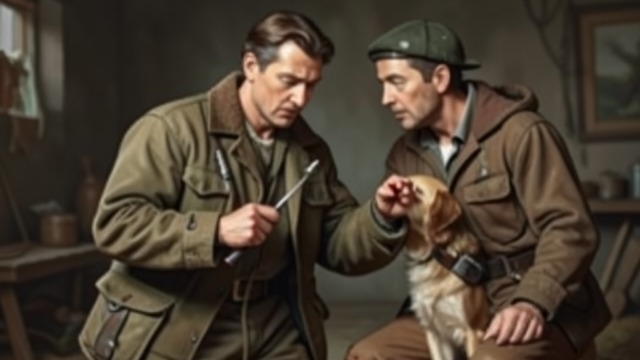 Blood on a Finger from "Dingo". A Small Act of Care A Minor Wound Flamant cuts a finger while working with a billhook.