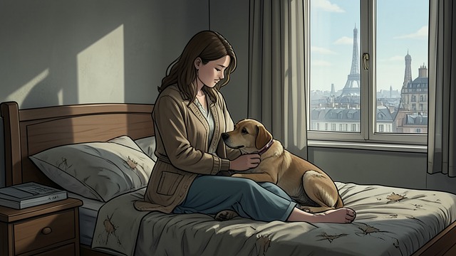 Dingo Chooses Her from "Dingo". A Stranger’s Companion The Chance Meeting Dingo follows Lina through Paris and accompanies her upstairs rather than returning to his owner.