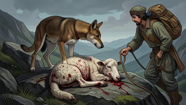 The Dead Sheep from "Dingo". A Friendship Tested A Fatal Instinct Dingo attacks and kills Irène Legrel’s prized sheep before the family can restrain him.