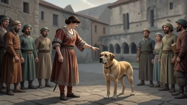 The First Suspicion from "Dingo". A Dangerous Reputation An Exotic Animal Marie tells villagers that Dingo comes from a distant land filled with fierce animals, heightening their fear.