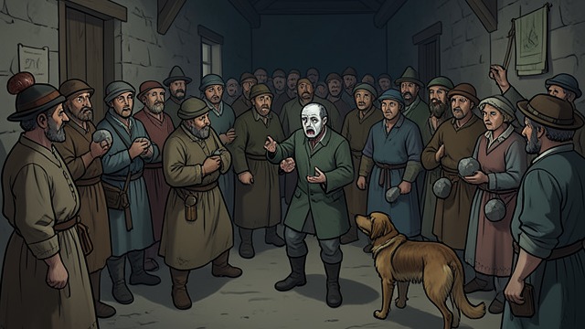 The Crowd Turns from "Dingo". Anger Becomes a Crowd Public Accusations Residents gather, curse the narrator, and demand the return of their animals; threats and a thrown stone reveal how…