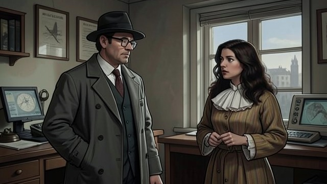 The Doctor’s Imitation from "Why Didn't They Ask Evans". The Doctor’s Imitation A convincing performance Roger wears a hat, overcoat, and pince-nez and imitates Dr Jasper Nicholson’s voice.