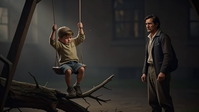 A Fall from the Swing from "Why Didn't They Ask Evans". A Fall from the Swing A childhood accident Sylvia tells Frankie that Tommy was hurt when a branch supporting his swing gave way.