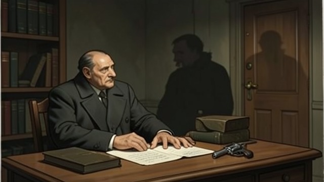 The Shot in the Study from "Why Didn't They Ask Evans". The Shot in the Study Murder beneath a noise While the aeroplane drowns the sound, Roger enters Henry’s study and shoots him.