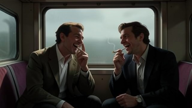 Old Friends on a Train from "Why Didn't They Ask Evans". Old Friends on a Train Familiar banter Bobby and Frankie meet by chance on a train and fall easily into conversation.