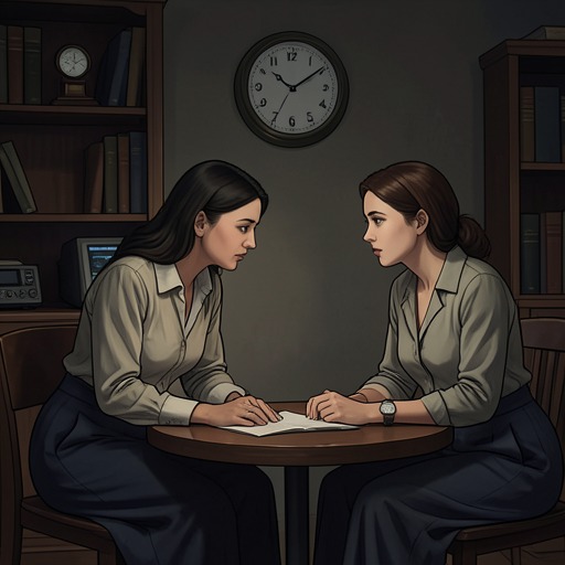 Frankie and Sylvia’s Uneasy Friendship from "Why Didn't They Ask Evans". Frankie’s genuine affection for Sylvia grows inside a deceptive investigation, then becomes strained by the threat to Henry and the consequences of his death.