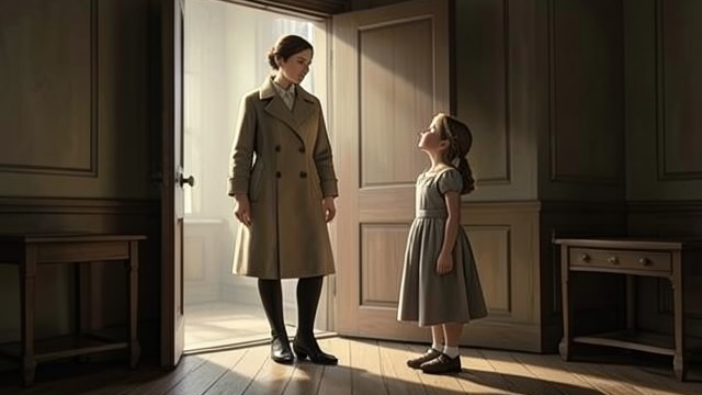 Love Behind Reserve from "Anne of the Island". Love Behind Reserve A restrained farewell Marilla Cuthbert kisses Anne goodbye without openly displaying the grief of separation.