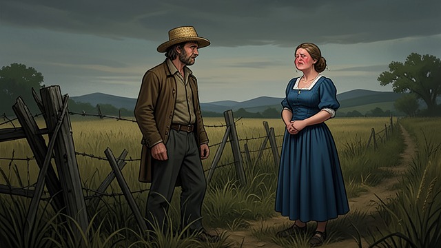The First Complaint from "Anne of Avonlea". The First Complaint A Neighbor's Anger J. A. Harrison confronts Anne Shirley after his oats are trampled by a Jersey cow.